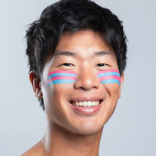 Cotton Candy zinc stripes close up